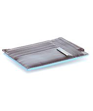PIQUADRO BLUE SQUARE Portfel sk&oacute;rzany z RFID MAHOŃ - Portfele męskie - 4