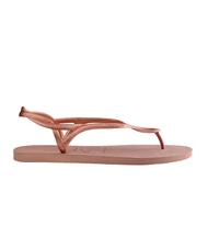 HAVAIANAS LUNA klasyczne klapki KROKUSY/R&Oacute;ŻE - Buty damskie - 3
