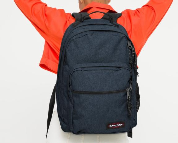 MORIUS  Plecak na laptopa 15" potr&oacute;jny denim - Plecaki na laptopa do pracy