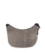 BORBONESE LUNA BAG SMALL ECO LINE Torba na ramię OP/NATURALNY/CZARNY - Torby damskie - 3