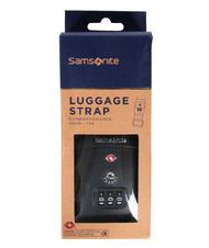 SAMSONITE  Pasek bagażowy TSA GLOBAL TRAVEL z kombinacją CZARNY - Akcesoria podr&oacute;żne - 5