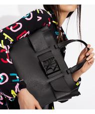 ARMANI EXCHANGE A|X BUCKLE Torebka z paskiem na ramię Czarny - Torby damskie - 5