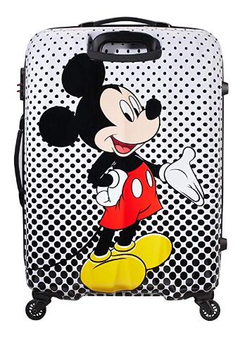 DISNEY LEGENDS W&oacute;zek średniej wielkości POLKA W KROPKI Z MYSZKĄ MIKI - W&oacute;zki twarde