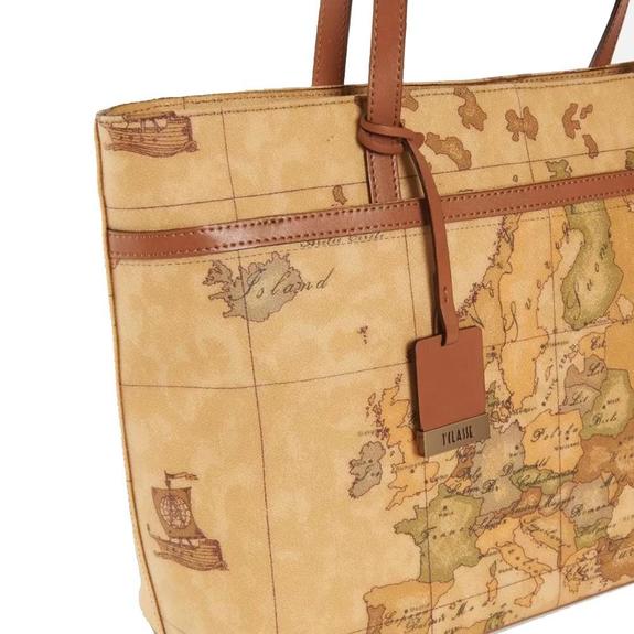 GEO CLASSIC  Torba na zakupy na ramię NATURALNY - Torby damskie