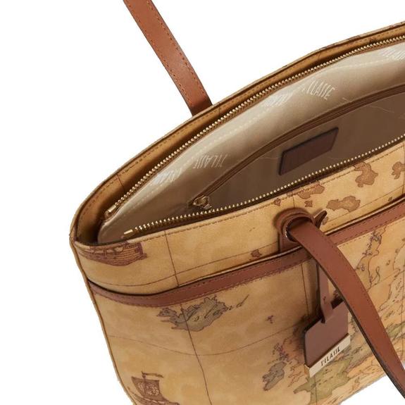 GEO CLASSIC  Torba na zakupy na ramię NATURALNY - Torby damskie