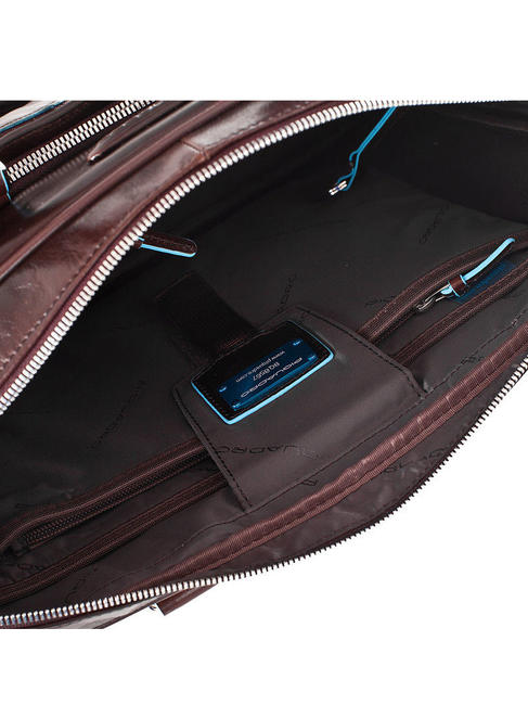 BLUE SQUARE Sk&oacute;rzana teczka na laptopa 14" MAHOŃ - Teczki robocze