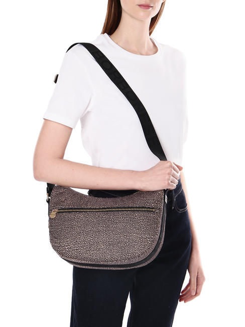 LUNA BAG SMALL ECO LINE Torba na ramię OP/NATURALNY/CZARNY - Torby damskie