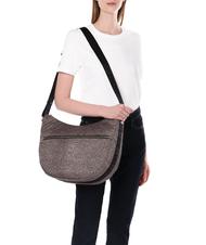 BORBONESE LUNA BAG MEDIUM Torba na ramię OP/NATURALNY/CZARNY - Torby damskie - 5