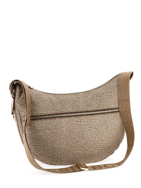 LUNA BAG MIDDLE ECO LINE Torba na ramię beżowo-brązowy - Torby damskie