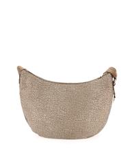 BORBONESE LUNA BAG MIDDLE ECO LINE Torba na ramię beżowo-brązowy - Torby damskie - 3