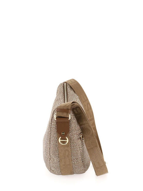 LUNA BAG MIDDLE ECO LINE Torba na ramię beżowo-brązowy - Torby damskie