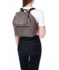 BORBONESE MEDIUM ECO LINE Plecak OP/NATURALNY/CZARNY - Torby damskie - 5