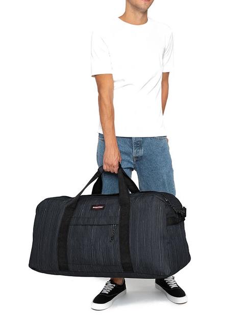 TERMINAL + Torba podr&oacute;żna z paskiem na ramię CzarnyDenim - Mn&oacute;stwo