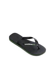 HAVAIANAS BRASIL LOGO Klapki  czarny czarny - Buty uniseks - 2