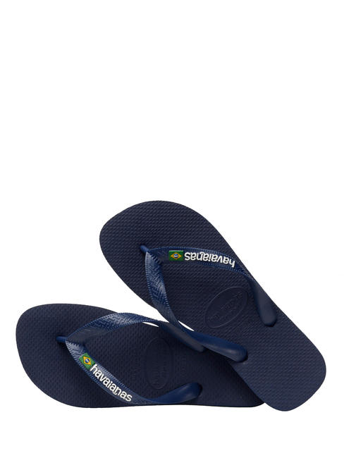 BRASIL LOGO Klapki  granatowy - Buty uniseks