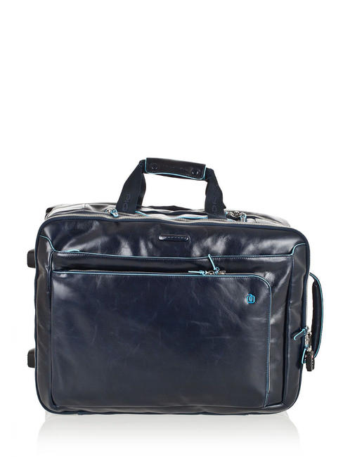 Trolley Linia BLUE SQUARE, bagaż podręczny, uchwyt na laptopa 15" niebieski - Bagaż podręczny