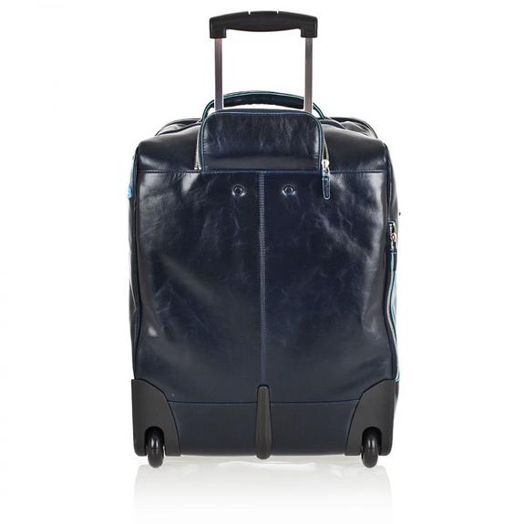 Trolley Linia BLUE SQUARE, bagaż podręczny, uchwyt na laptopa 15" niebieski - Bagaż podręczny
