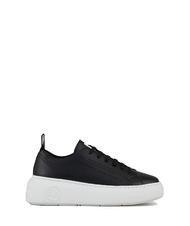 ARMANI EXCHANGE SUPER ACTION Sk&oacute;rzane trampki na platformie - Buty damskie