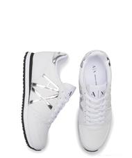 ARMANI EXCHANGE RIO Adidasy biały/srebrny - Buty damskie - 5