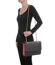 POLLINI HERITAGE CLASSIC Torba na ramię, torba crossbody czarny lakier - Torby damskie - 5