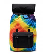 HERSCHEL LITTLE AMERICA Plecak na laptopa 13" o średniej pojemności tęczowy tie-dye - Plecaki szkolne i rekreacyjne - 3