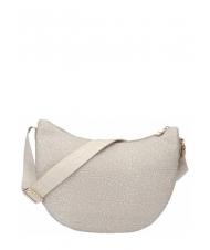 BORBONESE LUNA BAG MIDDLE ECO LINE Torba na ramię piasek - Torby damskie - 2