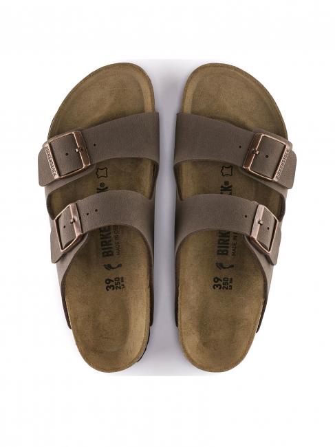ARIZONA BIRKO-FLOR NUBUK Sandał-kapcik mokka - Buty uniseks