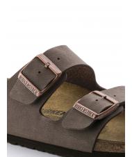 BIRKENSTOCK ARIZONA BIRKO-FLOR NUBUK Sandał-kapcik mokka - Buty uniseks - 6