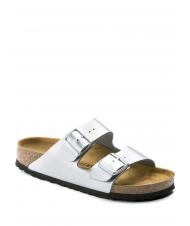 BIRKENSTOCK ARIZONA BIRKO-FLOR Sandał-kapcik srebrny - Buty damskie - 3