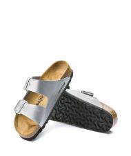 BIRKENSTOCK ARIZONA BIRKO-FLOR Sandał-kapcik srebrny - Buty damskie - 5