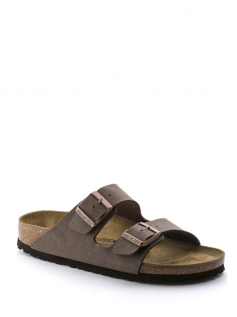 ARIZONA BIRKO-FLOR NUBUK Sandał-kapcik mokka - Buty uniseks