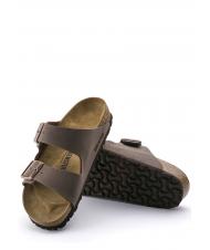 BIRKENSTOCK ARIZONA BIRKO-FLOR NUBUK Sandał-kapcik mokka - Buty uniseks - 5