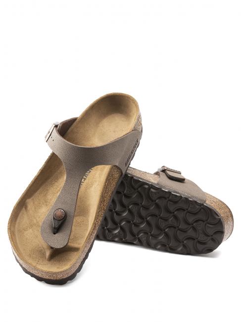 GIZEH BIRKO-FLOR  Sandały typu japonki mokka - Buty uniseks