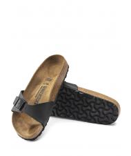 BIRKENSTOCK MADRID BIRKO FLOR Sandał-kapcik czarny - Buty uniseks - 5