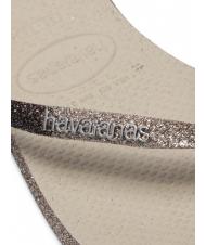 HAVAIANAS SLIM SPARKLE II Klapki PIASEK/SZARY - Buty damskie - 5