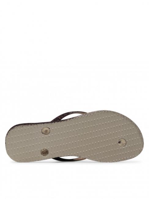 SLIM SPARKLE II Klapki PIASEK/SZARY - Buty damskie