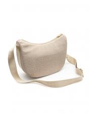 BORBONESE LUNA BAG SMALL ECO LINE Torba na ramię piasek - Torby damskie - 2