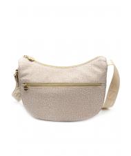 BORBONESE LUNA BAG SMALL ECO LINE Torba na ramię piasek - Torby damskie - 4