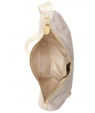 BORBONESE LUNA BAG SMALL ECO LINE Torba na ramię piasek - Torby damskie - 5