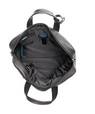 PIQUADRO VIBE Sk&oacute;rzana teczka na laptopa Czarny - Teczki robocze - 4