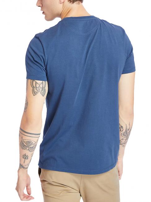 SS DUNRIVER CREW Koszulka bawełniana ciemny denim - Koszulki męskie