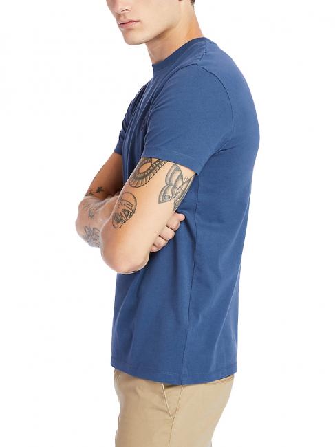SS DUNRIVER CREW Koszulka bawełniana ciemny denim - Koszulki męskie