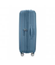 AMERICAN TOURISTER SOUNDBOX Duży, rozszerzalny w&oacute;zek niebieski kamień - W&oacute;zki twarde - 4