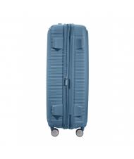 AMERICAN TOURISTER SOUNDBOX Duży, rozszerzalny w&oacute;zek niebieski kamień - W&oacute;zki twarde - 5