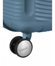 AMERICAN TOURISTER SOUNDBOX Duży, rozszerzalny w&oacute;zek niebieski kamień - W&oacute;zki twarde - 8