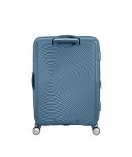 AMERICAN TOURISTER SOUNDBOX SPINNER W&oacute;zek średni, rozszerzalny niebieski kamień - W&oacute;zki twarde - 6