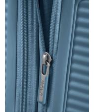 AMERICAN TOURISTER SOUNDBOX Mały w&oacute;zek rozszerzalny niebieski kamień - Bagaż podręczny - 4