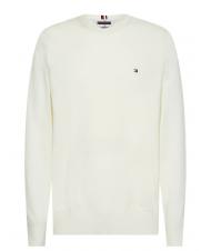 TOMMY HILFIGER 1985 CREW Bluza z mieszanki bawełny kość słoniowa - Koszulki męskie - 4