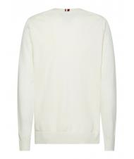TOMMY HILFIGER 1985 CREW Bluza z mieszanki bawełny kość słoniowa - Koszulki męskie - 5