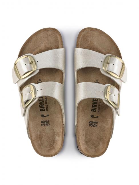 ARIZONA BIG BUCKLE Sandał-kapcik wdzięczna perłowa biel - Buty damskie